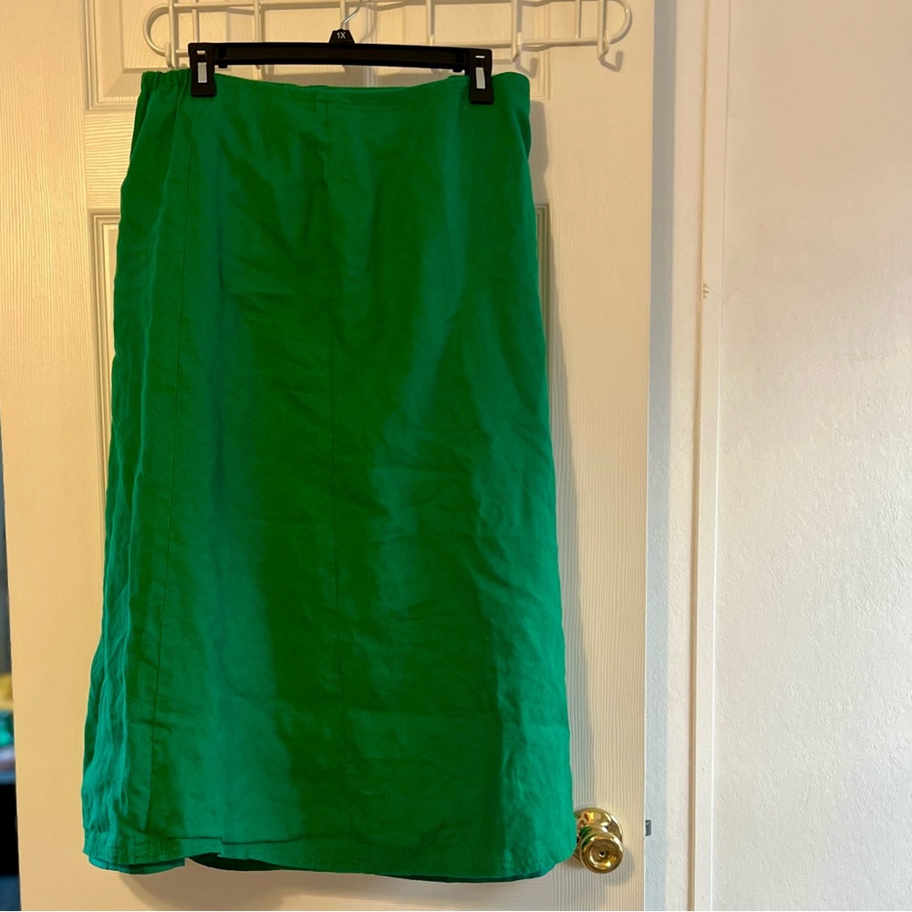 Talbots Vibrant Green Pencil Skirt